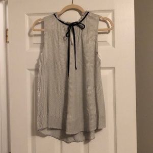 Black and White Polka Dot Top